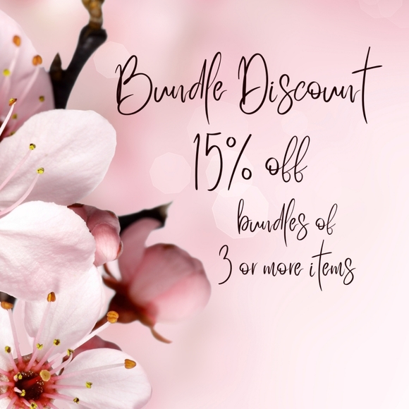 Bundle 3 or more items to receive 15% off your purchase - Picture 1 of 3